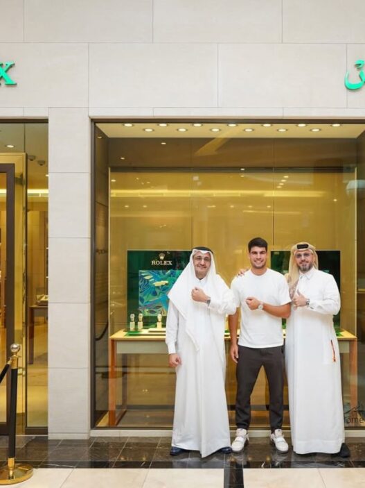 Carlos Alcaraz, world No. 3 tennis player, visiting 51 East, Qatar’s premier luxury retailer, during his stay for the 2025 Qatar ExxonMobil Open.